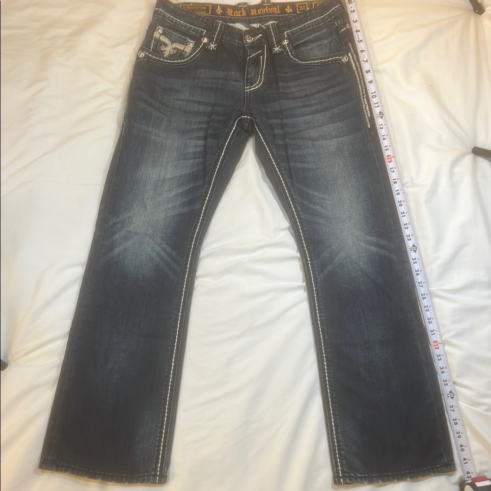 Rock Revival Faded Indigo Jeans